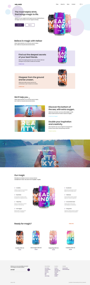 Helixer product page